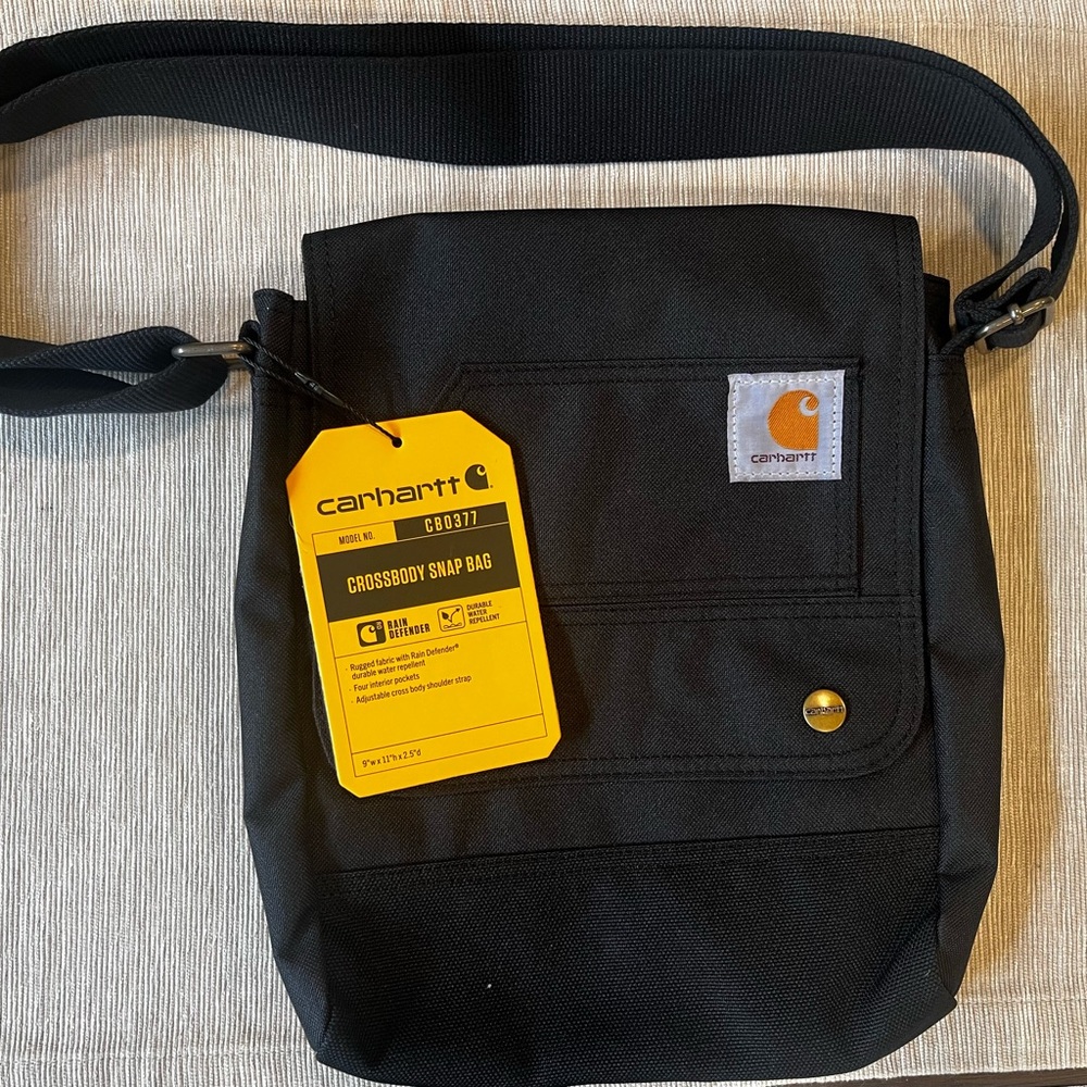 Carhartt Legacy Women’s Cross Body Carry All, Black NWT